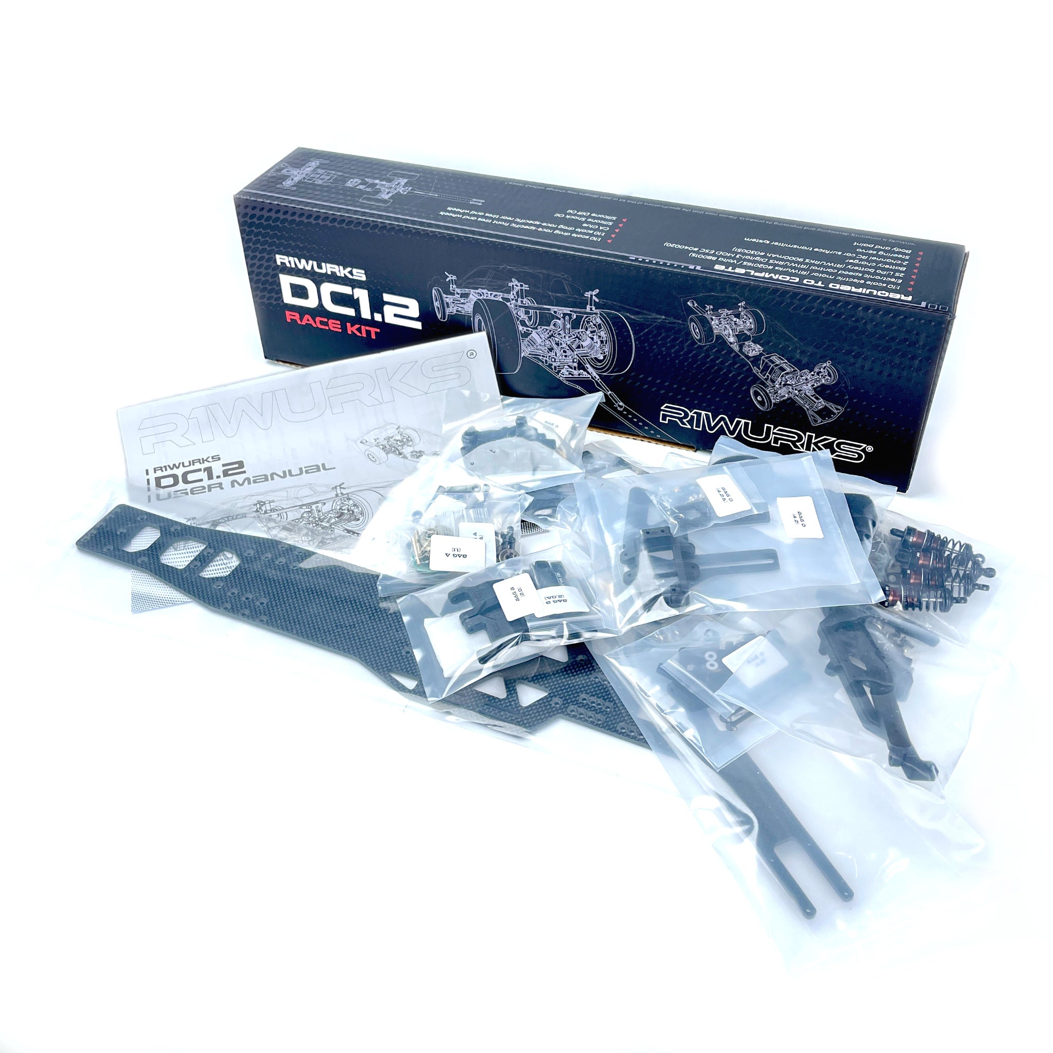 R1WURKS DC1.2 Drag Car Kit R1 Brushless Motor Lab, LLC. R1WURKS DC1.2 Drag Car Kit R1 Brushless Motor Lab, LLC.