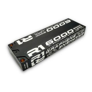 R1WURKS 6000mah 200C 7.4V 2S ULCG Stick LiPo Battery, Graphene