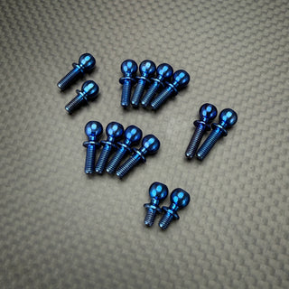 R1WURKS (B7.1 Series) Turnbuckle Ball Stud Set, Titanium, 14pcs
