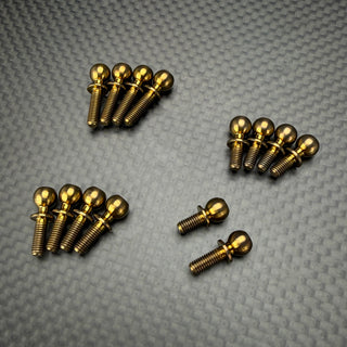 R1WURKS (B7.1 Series) Turnbuckle Ball Stud Set, Titanium, 14pcs