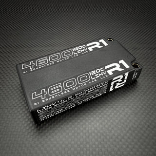 R1WURKS 4600mah 120c 7.6v 2S ULCG Shorty LiPo Battery, Silicon Graphene
