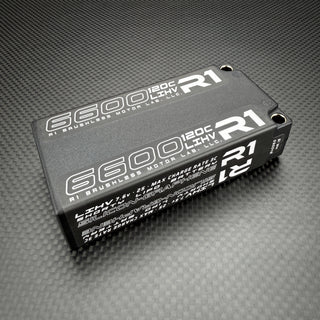 R1WURKS 6600mah 120c 7.6v 2S Shorty LiPo Battery, Silicon Graphene