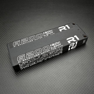 R1WURKS 6200mah 130C 7.6V 2S ULCG Stick LiPo Battery, Silicon Graphene