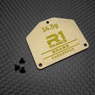 R1WURKS R1B Brass Servo Weight Plate (14.5g)
