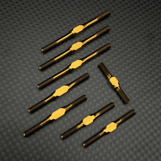 R1WURKS (RC10 Series) Titanium Turnbuckle Set, M3.5