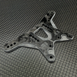 R1WURKS (RC10 Series) Rear Carbon Fiber Shock Tower, -3.5mm