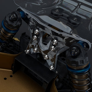 R1WURKS (RC10 Series) Rear Carbon Fiber Shock Tower, -3.5mm