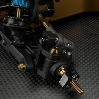 R1WURKS (Compatible with RC10®) Titanium Hex Adapter Axles, Front