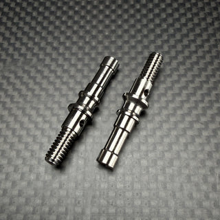 R1WURKS (Compatible with RC10®) Titanium Hex Adapter Axles, Front
