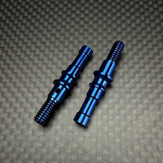 R1WURKS (Compatible with RC10®) Titanium Hex Adapter Axles, Front