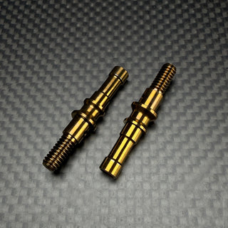 R1WURKS (Compatible with RC10®) Titanium Hex Adapter Axles, Front