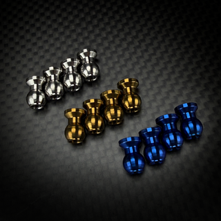 R1WURKS (Compatible with RC10®) Titanium Lower Shock End Pivot Ball (4pcs)