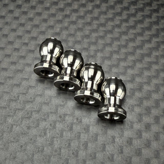 R1WURKS (Compatible with RC10®) Titanium Lower Shock End Pivot Ball (4pcs)