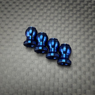 R1WURKS (Compatible with RC10®) Titanium Lower Shock End Pivot Ball (4pcs)