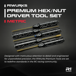 R1WURKS Premium Hex/Nut Driver Tool Set, Metric