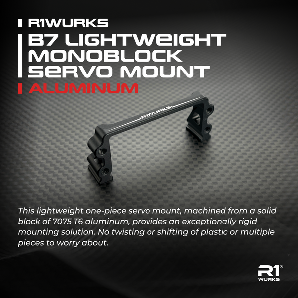 R1WURKS (B7 Series) lightweight Monoblock Servo Mount, Aluminum