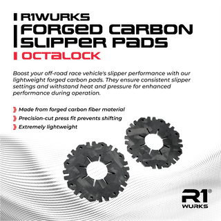 R1WURKS Forged Carbon Slipper Pads, Octalock