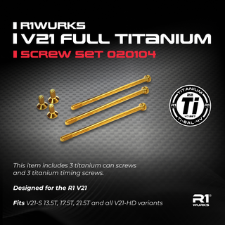 R1WURKS V21 Full Titanium Screw Set 020104