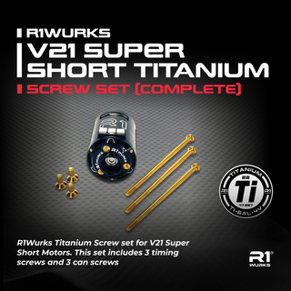 R1WURKS V21Super Short Titanium Screw Set (COMPLETE)
