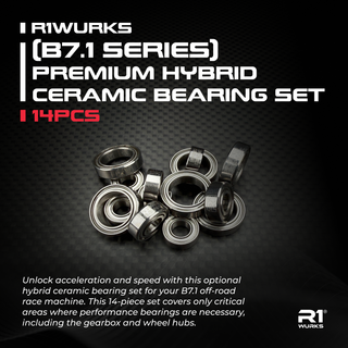 R1WURKS (B7.1 Series) Premium Hybrid Ceramic Bearing Set 14PCS - R1 Brushless Motor Lab, LLC.
