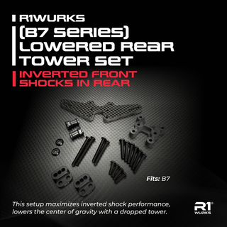 R1WURKS (B7 Series) Lowered Rear Tower Set, Inverted Front Shocks In Rear