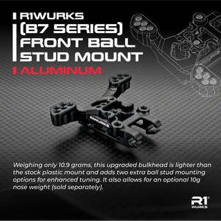 R1WURKS (B7 Series) Front Ball Stud Mount, Aluminum