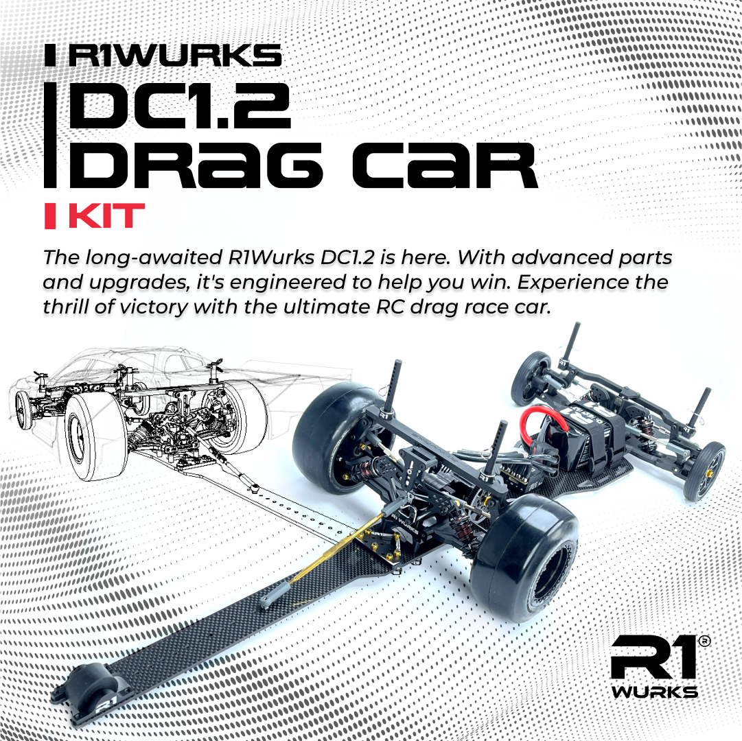 R1WURKS DC1.2 Drag Car Kit R1 Brushless Motor Lab LLC