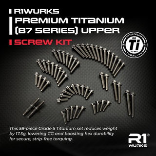R1WURKS (Fits B7 Series) Titanium Upper Screw Set