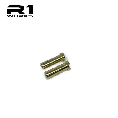 R1 Wurks - Gold 5mm x 18mm Bullet Plugs - R1 Brushless Motor Lab, LLC.