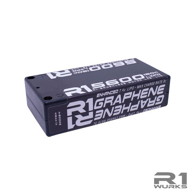 5600mah 150C 7.4V 2S LIPO Graphene Shorty Battery 030006-5 - R1 Brushless Motor Lab, LLC.
