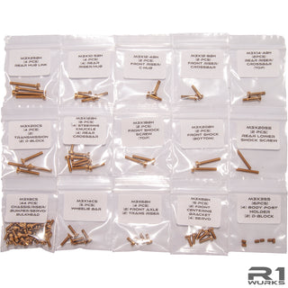 R1WURKS DC1 Complete Titanium Screw Set (Gold)