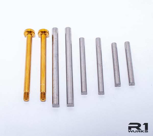 R1WURKS DC1 Titanium Hinge Pins (Full Set) – R1 Brushless Motor