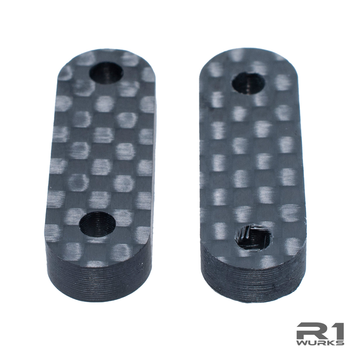 Crossbar Riser R1WURKS DC1 Carbon Fiber Front Cross Bar Riser Set – R1 Brushless Motor ...