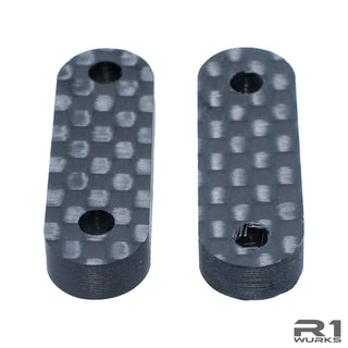 R1WURKS DC1 Carbon Fiber Front Cross Bar Riser Set