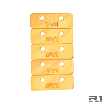 DC1 Front Bumper Small Brass Weight Pair
