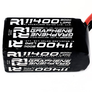 R1WURKS 11400 Mah 200c 2S Shorty Soft Case Battery For Drag Racing 030029