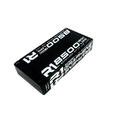 R1 8500mah 120C 3.7V 1s LIPO Graphene Battery 030008-3 - R1 Brushless Motor Lab, LLC.