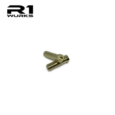R1 Wurks - Gold 5mm x 18mm Bullet Plugs - R1 Brushless Motor Lab, LLC.