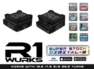 R1 "Super Stock" 2S Digital 3 ESC 040013 B3 NOW SHIPPING - R1 Brushless Motor Lab, LLC.