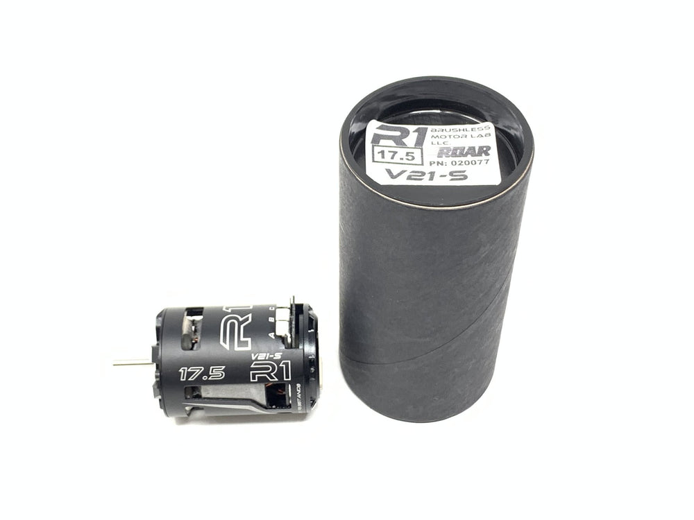 R1 17.5T V21-S Motor w/Hand Picked Stator ROAR 020077-2 - R1 Brushless Motor Lab, LLC.